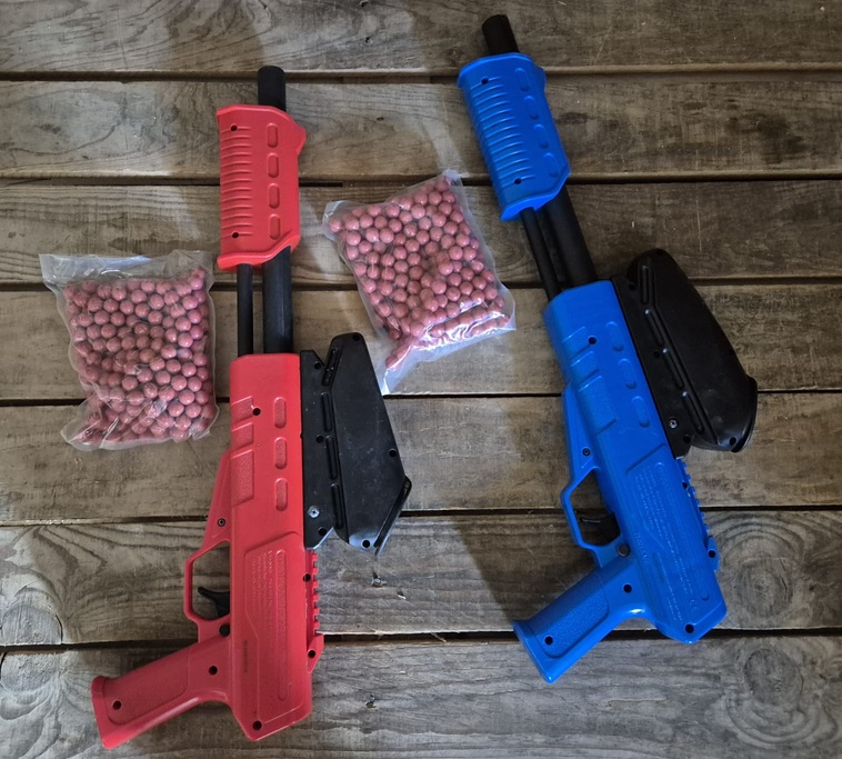 Pack  doble  Marcadora Blaster Roja & Azul .50 Cal (segunda mano) - Envió Gratis*